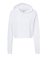 Independent Trading Co. AFX64CRP Women’s Lightweight Crop Hooded Sweatshirt #color_White