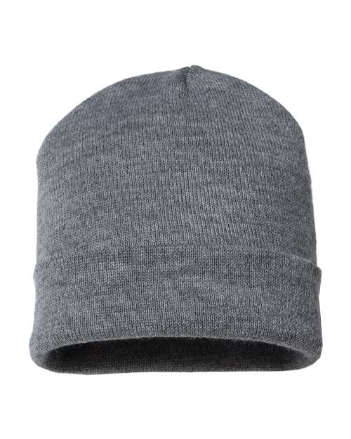 "CAP AMERICA TKN24 USA-Made 12" Cuffed Beanie #color_Heather Grey"