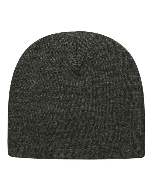 "CAP AMERICA TKN28 USA-Made 8 1/2" Beanie #color_Dark Heather Grey"