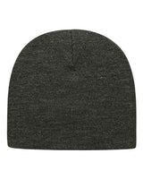"CAP AMERICA TKN28 USA-Made 8 1/2" Beanie #color_Dark Heather Grey"