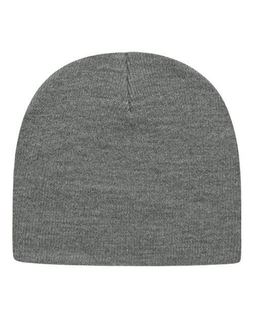 "CAP AMERICA TKN28 USA-Made 8 1/2" Beanie #color_Heather Grey"