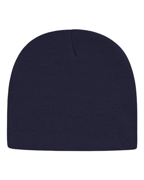 "CAP AMERICA TKN28 USA-Made 8 1/2" Beanie #color_True Navy"