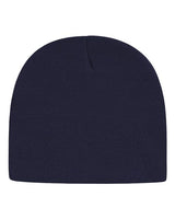 "CAP AMERICA TKN28 USA-Made 8 1/2" Beanie #color_True Navy"