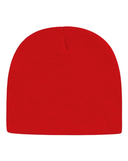"CAP AMERICA TKN28 USA-Made 8 1/2" Beanie #color_True Red"