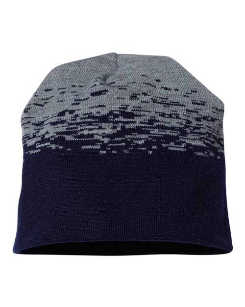 CAP AMERICA RKS9 USA-Made Static Beanie #color_True Navy/ Heather Grey