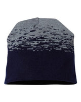CAP AMERICA RKS9 USA-Made Static Beanie #color_True Navy/ Heather Grey