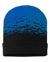 CAP AMERICA RKS12 USA-Made Static Cuffed Beanie #color_Black/ True Royal