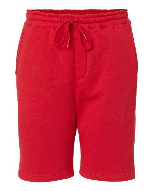 Independent Trading Co. IND20SRT Midweight Fleece Shorts #color_Red