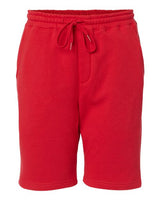Independent Trading Co. IND20SRT Midweight Fleece Shorts #color_Red