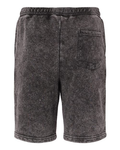 Independent Trading Co. PRM50STMW Mineral Wash Fleece Shorts #color_Black