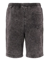 Independent Trading Co. PRM50STMW Mineral Wash Fleece Shorts #color_Black