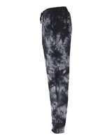 Independent Trading Co. PRM50PTTD Tie-Dyed Fleece Pants #color_Tie Dye Black