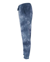 Independent Trading Co. PRM50PTTD Tie-Dyed Fleece Pants #color_Tie Dye Navy