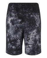 Independent Trading Co. PRM50STTD Tie-Dyed Fleece Shorts #color_Tie Dye Black