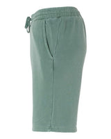 Independent Trading Co. PRM50STPD Pigment-Dyed Fleece Shorts #color_Pigment Alpine Green