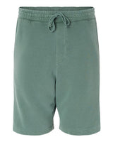 Independent Trading Co. PRM50STPD Pigment-Dyed Fleece Shorts #color_Pigment Alpine Green