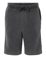 Independent Trading Co. PRM50STPD Pigment-Dyed Fleece Shorts #color_Pigment Black