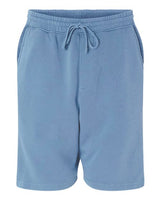 Independent Trading Co. PRM50STPD Pigment-Dyed Fleece Shorts #color_Pigment Light Blue