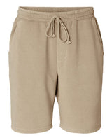 Independent Trading Co. PRM50STPD Pigment-Dyed Fleece Shorts #color_Pigment Sandstone
