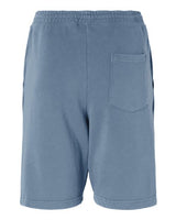 Independent Trading Co. PRM50STPD Pigment-Dyed Fleece Shorts #color_Pigment Slate Blue