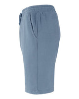 Independent Trading Co. PRM50STPD Pigment-Dyed Fleece Shorts #color_Pigment Slate Blue
