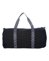 Independent Trading Co. INDDUFBAG 29L Day Tripper Duffel Bag #color_Black/ Checker Strap