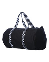 Independent Trading Co. INDDUFBAG 29L Day Tripper Duffel Bag #color_Black/ Checker Strap