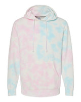 Independent Trading Co. PRM4500TD Midweight Tie-Dyed Hooded Sweatshirt #color_Tie Dye Cotton Candy