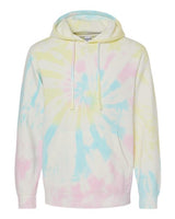 Independent Trading Co. PRM4500TD Midweight Tie-Dyed Hooded Sweatshirt #color_Tie Dye Sunset Swirl
