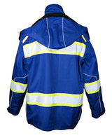 Kishigo B300-303 EV Series Enhanced Visibility Premium Jacket #color_Royal Blue/ Lime