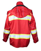 Kishigo B300-303 EV Series Enhanced Visibility Premium Jacket #color_Red/ Lime