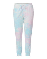 Independent Trading Co. PRM50PTTD Tie-Dyed Fleece Pants #color_Tie Dye Cotton Candy