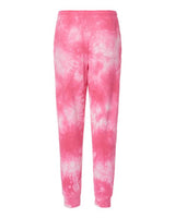Independent Trading Co. PRM50PTTD Tie-Dyed Fleece Pants #color_Tie Dye Pink