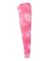 Independent Trading Co. PRM50PTTD Tie-Dyed Fleece Pants #color_Tie Dye Pink