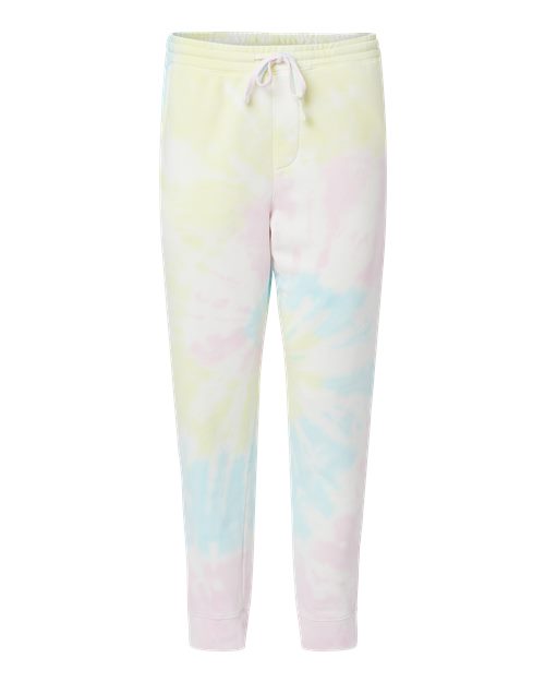 Independent Trading Co. PRM50PTTD Tie-Dyed Fleece Pants #color_Tie Dye Sunset Swirl