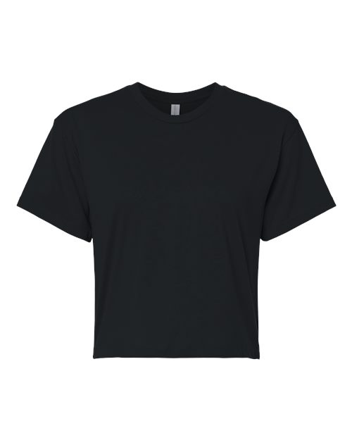 Next Level 1580NL Ladies' Ideal Crop T-Shirt #color_BLACK