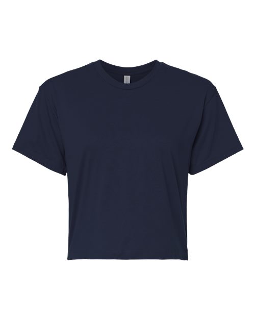 Next Level 1580NL Ladies' Ideal Crop T-Shirt #color_MIDNIGHT NAVY