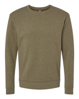 Next Level 9002NL Unisex Pullover PCH Crewneck Sweatshirt #color_HTHR MILITRY GRN