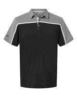 Adidas A512 Ultimate Colorblocked Polo #color_Black/ Grey Two/ Grey Five Melange