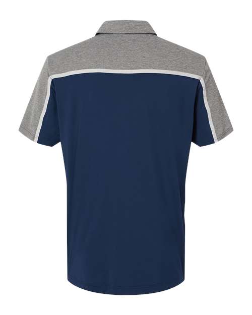 Adidas A512 Ultimate Colorblocked Polo #color_Collegiate Navy/ Grey Two/ Grey Five Melange