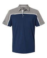 Adidas A512 Ultimate Colorblocked Polo #color_Collegiate Navy/ Grey Two/ Grey Five Melange