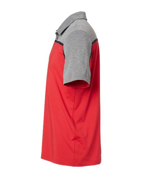 Adidas A512 Ultimate Colorblocked Polo #color_Collegiate Red/ Black/ Grey Five Melange