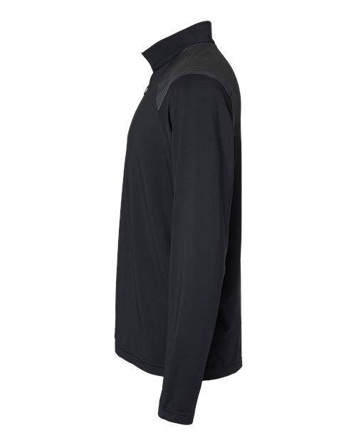 Adidas A520 Shoulder Stripe Quarter-Zip Pullover #color_Black