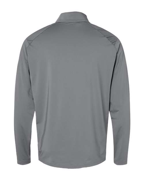 Adidas A520 Shoulder Stripe Quarter-Zip Pullover #color_Grey Three