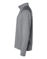 Adidas A520 Shoulder Stripe Quarter-Zip Pullover #color_Grey Three