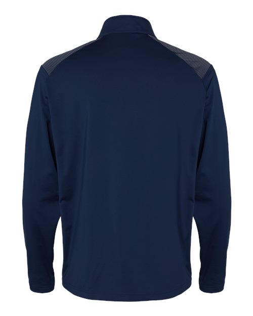 Adidas A520 Shoulder Stripe Quarter-Zip Pullover #color_Team Navy Blue