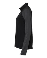 Adidas A521 Women's Stripe Block Quarter-Zip Pullover #color_Black