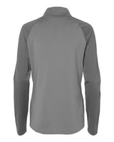 Adidas A521 Women's Stripe Block Quarter-Zip Pullover #color_Grey Three