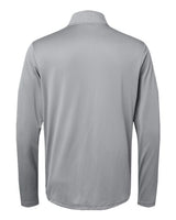 Adidas A522 Heather Block Print Quarter-Zip Pullover #color_Grey Three Melange/ Grey Three/ Black