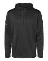 Adidas A530 Textured Mixed Media Hooded Sweatshirt #color_Black
